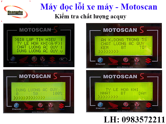 Kiểm tra chất lượng acquy xe máy
